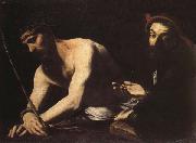 CARACCIOLO, Giovanni Battista Christ Before Caiaphas oil painting on canvas